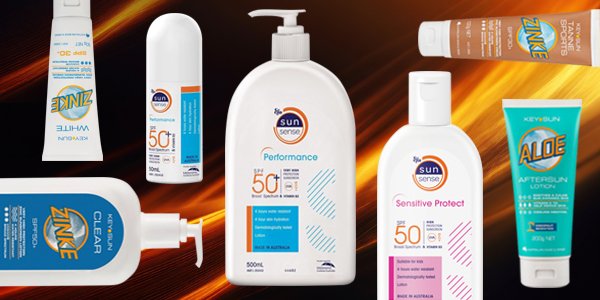 various sun protection products